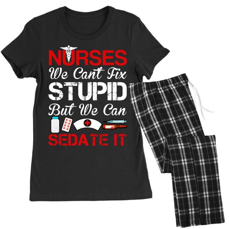 Nurses Sedate It Women's Pajamas Set by nbobatiga | Artistshot