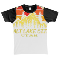 Vintage Salt Lake City Utah Ut Mountains Hiking Souvenir T Shirt Graphic Youth T-shirt | Artistshot