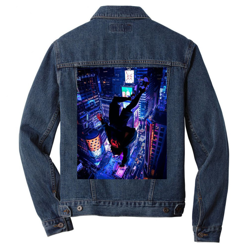 Flay Miles Morales Poster Men Denim Jacket by poulincindyy | Artistshot