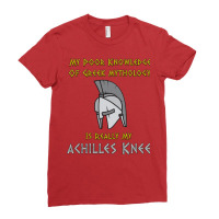 Greek Mythology Achilles Knee Ladies Fitted T-shirt | Artistshot