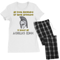 Greek Mythology Achilles Knee Women's Pajamas Set | Artistshot