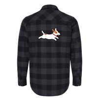 Cute Jack Russell Terrier Running Dog 1 Flannel Shirt | Artistshot