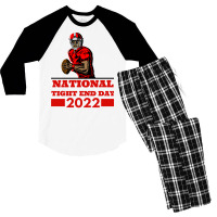 National Tight End Day 2022 1 Men's 3/4 Sleeve Pajama Set | Artistshot