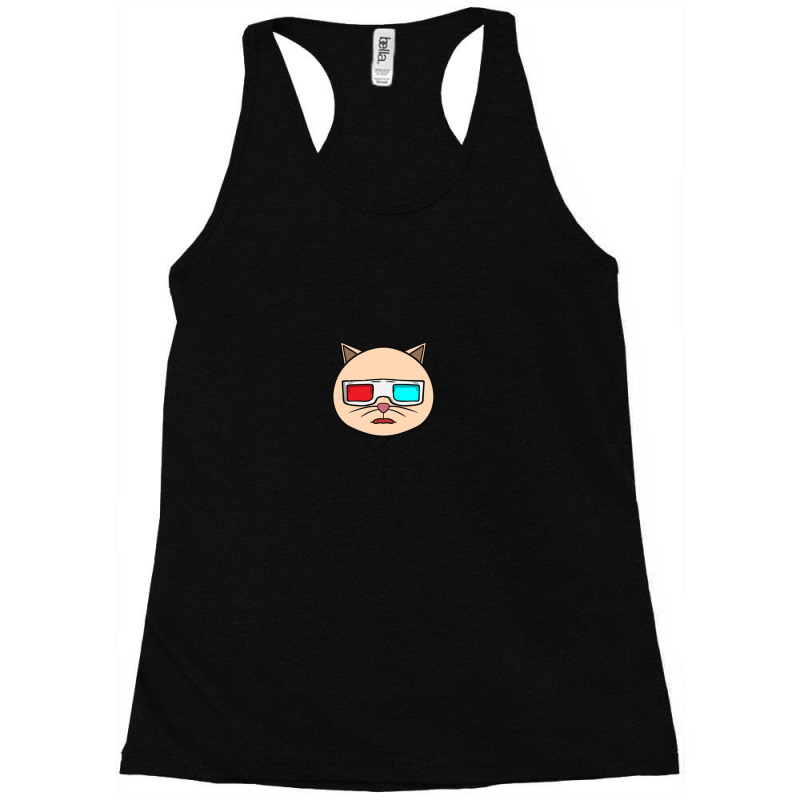 Cat 3d Eyeglass Racerback Tank | Artistshot