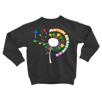 Autism Awareness T  Shirt Autism T  Shirt Autism Dandelion Flower Puzz Toddler Sweatshirt | Artistshot