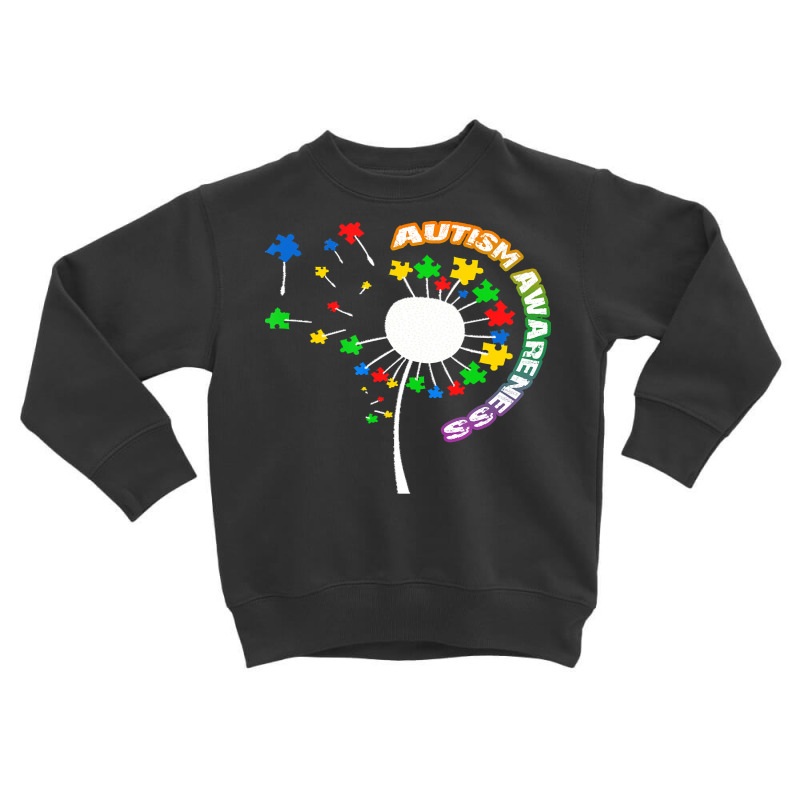 Autism Awareness T  Shirt Autism T  Shirt Autism Dandelion Flower Puzz Toddler Sweatshirt by vmcdermott132 | Artistshot