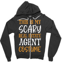 Hot Trend This Is My Scary Real Estate Agent Costume Zipper Hoodie | Artistshot