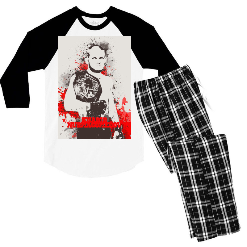 Khabib Nurmagomedov Men's 3/4 Sleeve Pajama Set | Artistshot