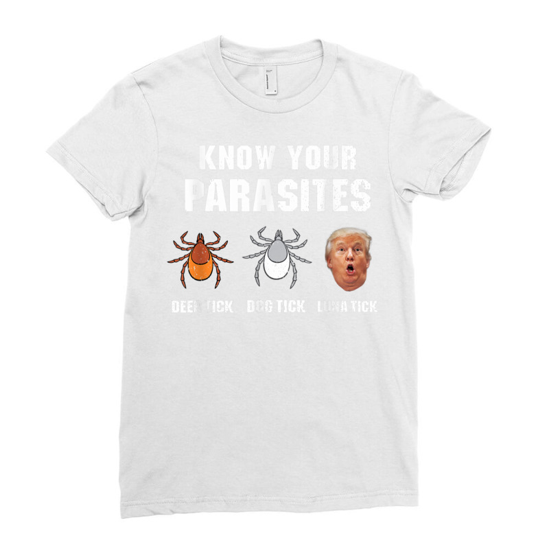 Know Your Parasites Anti Trump Tshirt Ladies Fitted T-Shirt by rinzerwna | Artistshot