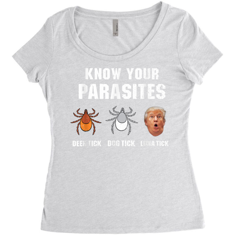 Know Your Parasites Anti Trump Tshirt Women's Triblend Scoop T-shirt by rinzerwna | Artistshot