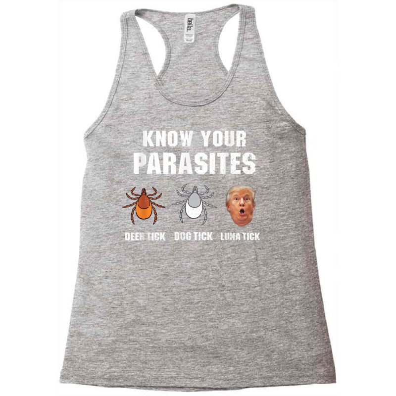 Know Your Parasites Anti Trump Tshirt Racerback Tank by rinzerwna | Artistshot