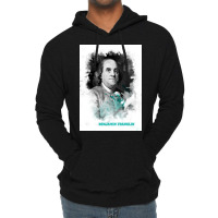 Benjamin Franklin Painting Art Lightweight Hoodie | Artistshot