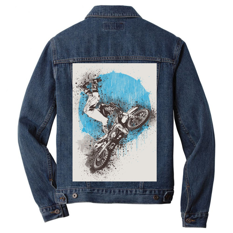 Motocross Extreme Sport Men Denim Jacket | Artistshot