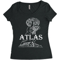 Atlas Greek Mythology Women's Triblend Scoop T-shirt | Artistshot