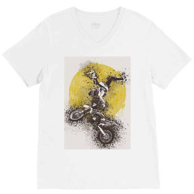 Biker Extreme Sport V-neck Tee | Artistshot