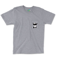 Banksy Armed Panda With Guns Green Pocket T-shirt | Artistshot