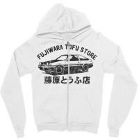 Fujiwara Tofu Store 80s Zipper Hoodie | Artistshot