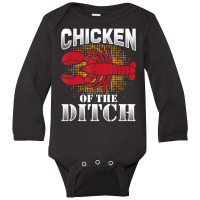 Chicken Ditch Crawfish Cajun Crayfish Food Party Long Sleeve Baby Bodysuit | Artistshot