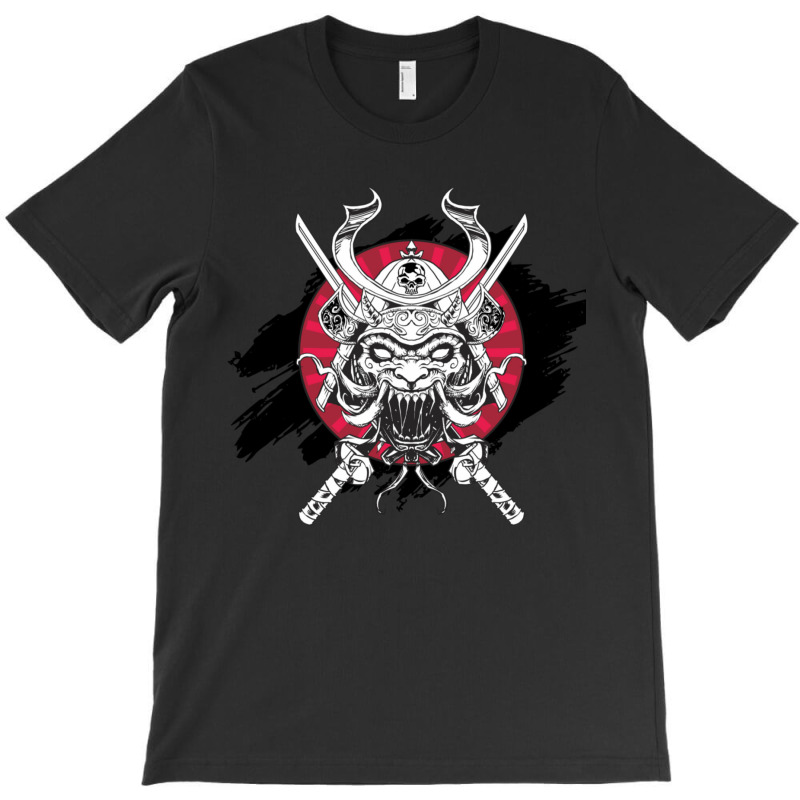 Samurai Skull T-Shirt by apolitery | Artistshot