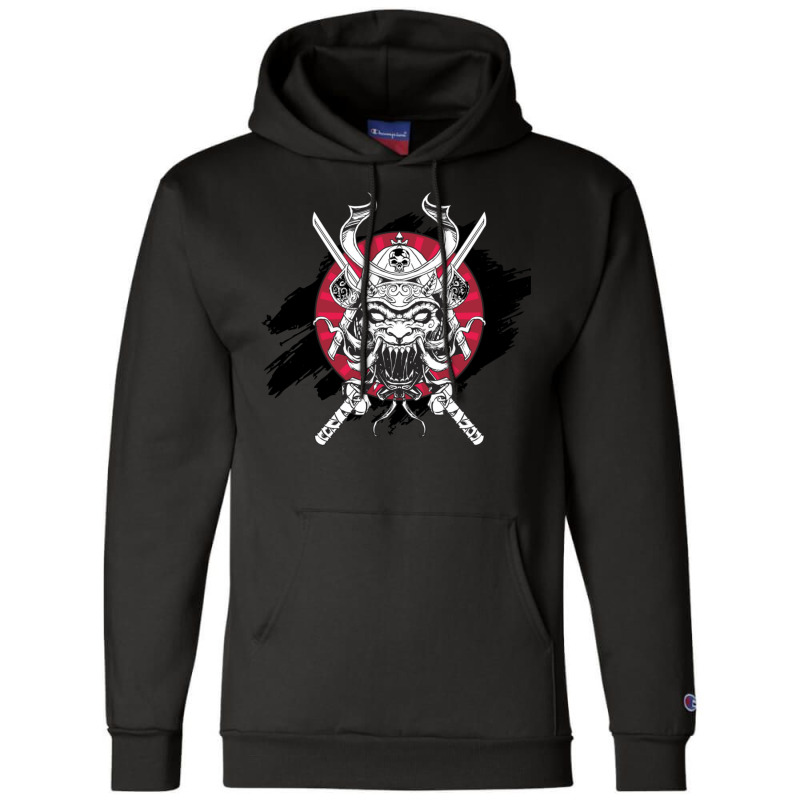 Samurai Skull Champion Hoodie by apolitery | Artistshot