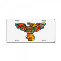 Thunderbird  Wild Soul With Sunflower Serape Aztec License Plate | Artistshot