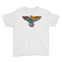 Thunderbird With Usa Flag And Sunflowers Youth Tee | Artistshot