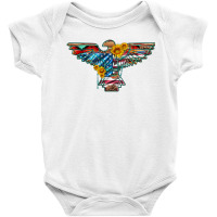 Thunderbird With Usa Flag And Sunflowers Baby Bodysuit | Artistshot