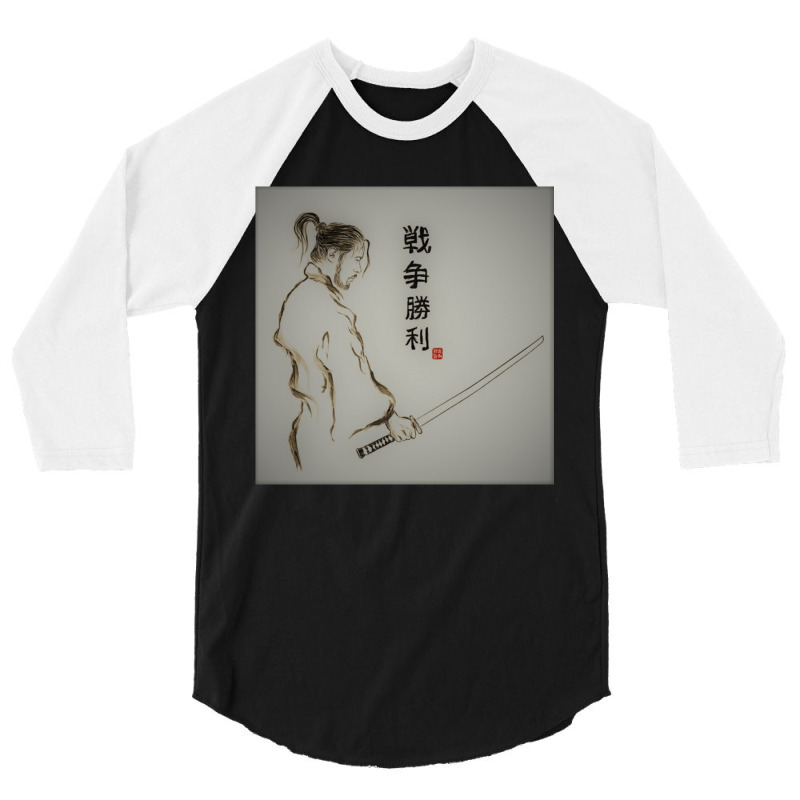 Samurai Sword. 3/4 Sleeve Shirt by apolitery | Artistshot