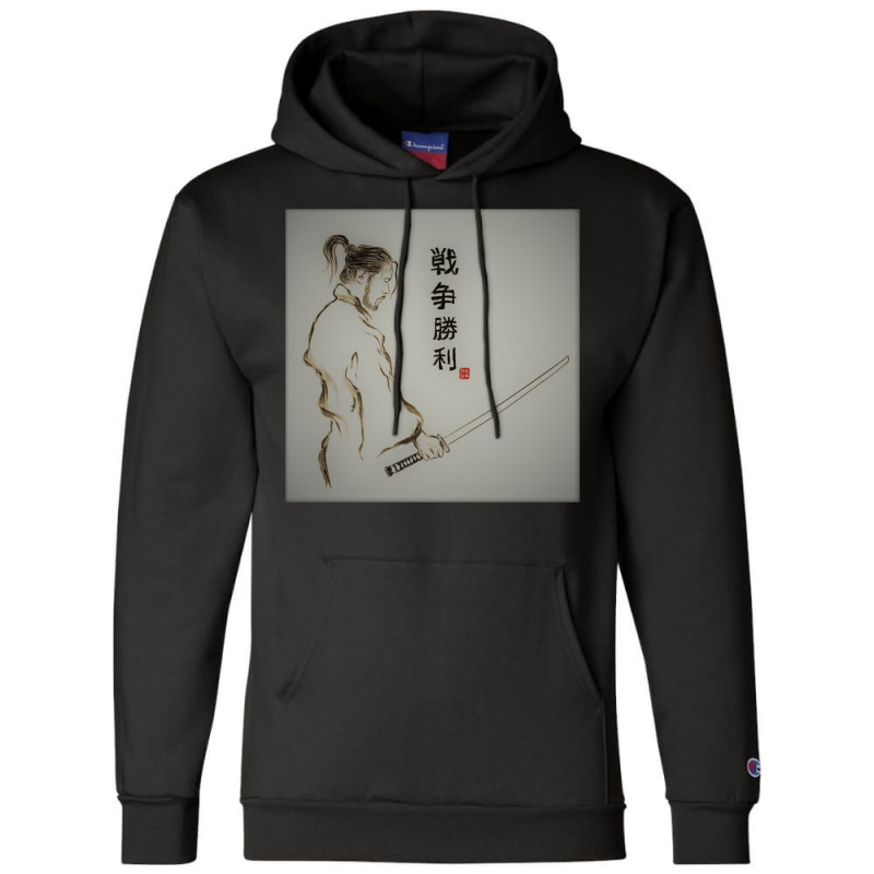 Samurai Sword. Champion Hoodie by apolitery | Artistshot