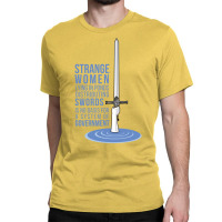 Strange Women Lying In Ponds Distributing Swords Yellow Classic T-shirt | Artistshot