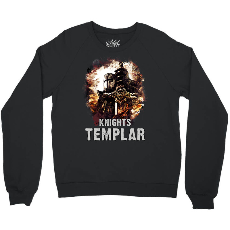 Knights Templar  The Order Of The Knights Of The Temple Of Solomon Crewneck Sweatshirt by ragynocedep | Artistshot