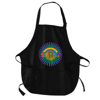 Circle Bear Dead Medium-length Apron | Artistshot