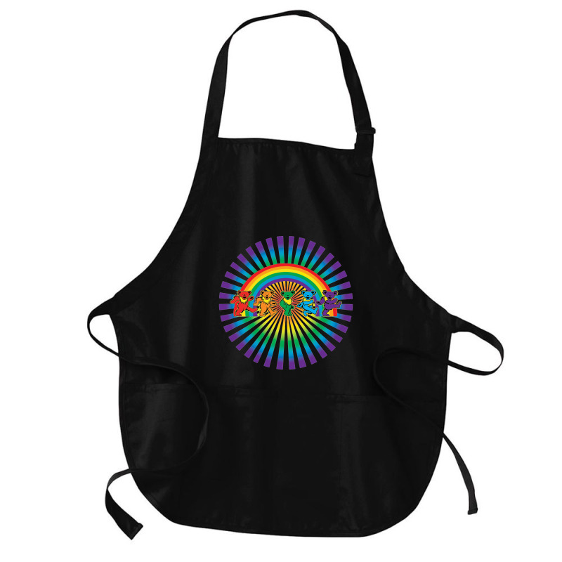 Circle Bear Dead Medium-length Apron | Artistshot