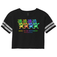 Autism Awareness T  Shirt Pineapple Dab Autism Awareness T  Shirt Scorecard Crop Tee | Artistshot