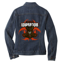 Samurai Warrior _ Shogun 4 Ladies Denim Jacket | Artistshot