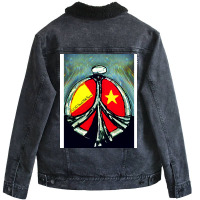 God Stands With Tigray ❤️ End #tigraygenocide. I Am Donating 80% O Unisex Sherpa-lined Denim Jacket | Artistshot