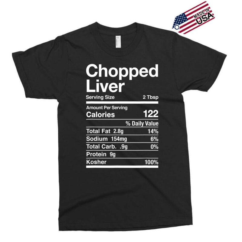 Chopped Liver Nutrition Facts Jewish Kosher Food Hanukkah Exclusive T-shirt | Artistshot