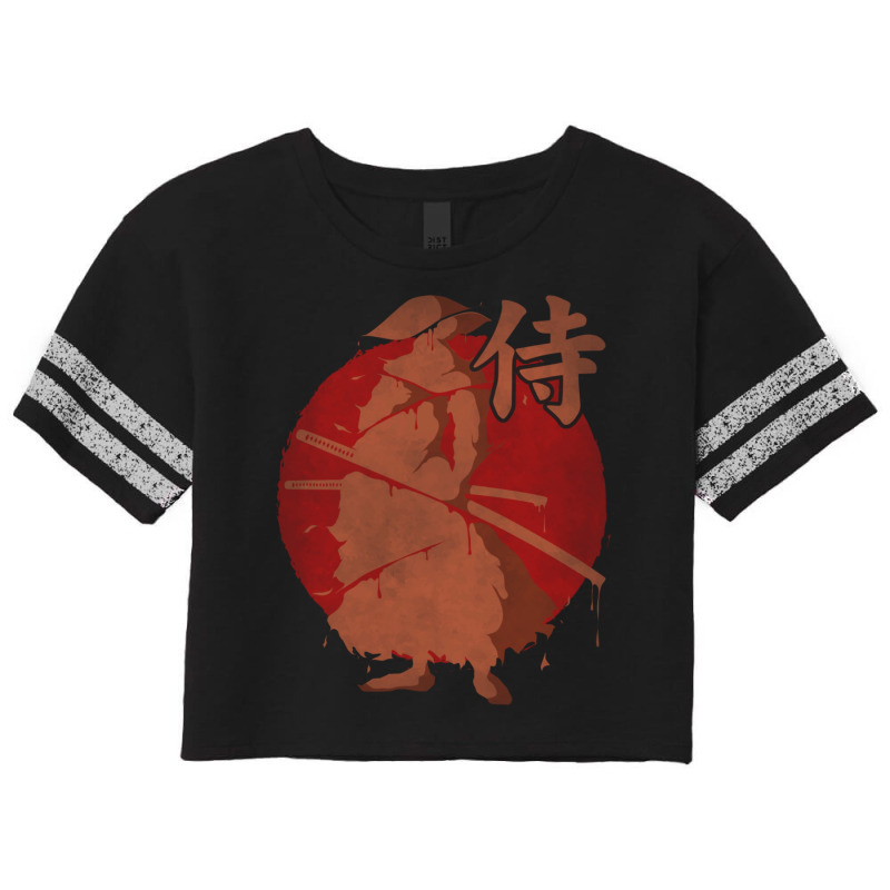 Samurai Warrior Scorecard Crop Tee by apolitery | Artistshot