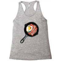 Bacon And Sunny Side Up Eggs  Breakfast Pan Of Bacons, Egg And Racerback Tank | Artistshot