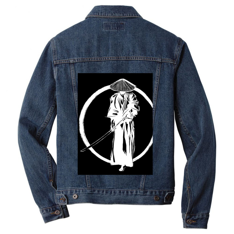 Samurai Warrior 1 Men Denim Jacket by apolitery | Artistshot