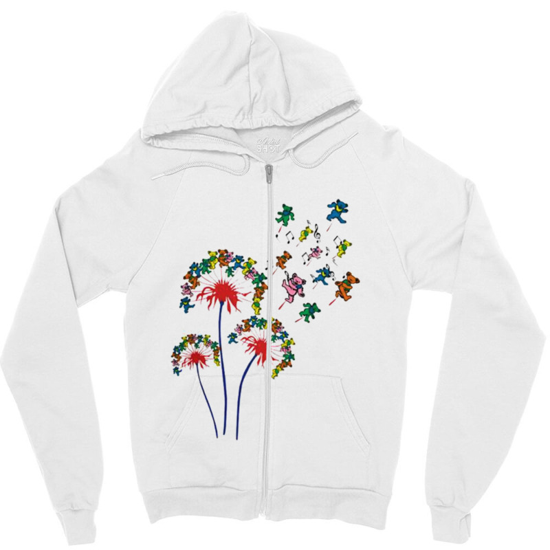 Dandelions Dead Zipper Hoodie | Artistshot