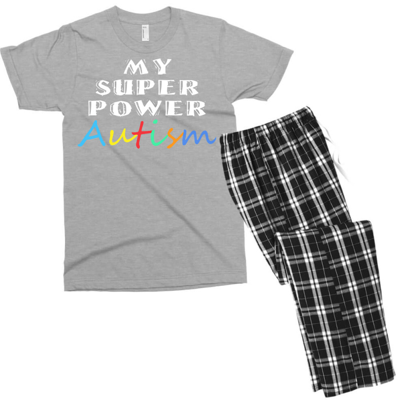 Autism Day T  Shirt My Superpower Autism Design Idea For Autism Day Men's T-shirt Pajama Set by vmcdermott132 | Artistshot