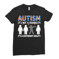 Autism Gift T  Shirt Autism It's Not A Disability It's A Different Abi Ladies Fitted T-shirt | Artistshot