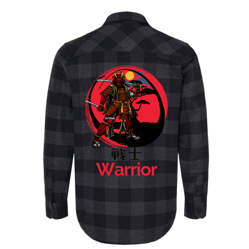 Samurai Warrior 2 Flannel Shirt by apolitery | Artistshot