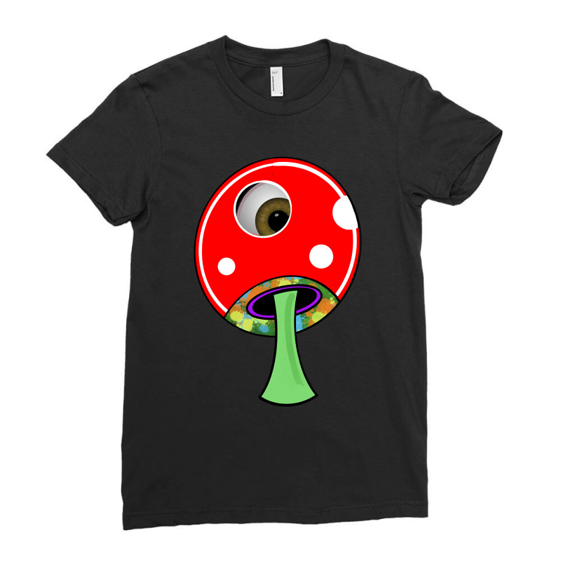 Artistshot Limited Edition Magical Mushroom Ladies Fitted T-Shirt by brumfieldportillo7vlpq8 | Artistshot