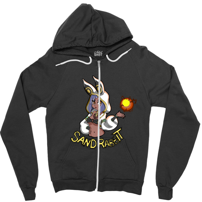 Sekhat Sand Rabbit Zipper Hoodie | Artistshot