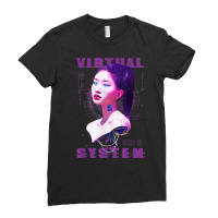 Futuristic Aesthetic Cyberpunk Style Virtual Cyborg T Shirt Ladies Fitted T-shirt | Artistshot