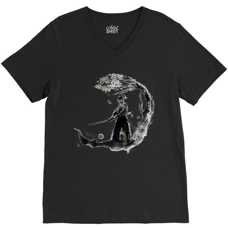 Samurai Warrior 8 V-Neck Tee by apolitery | Artistshot