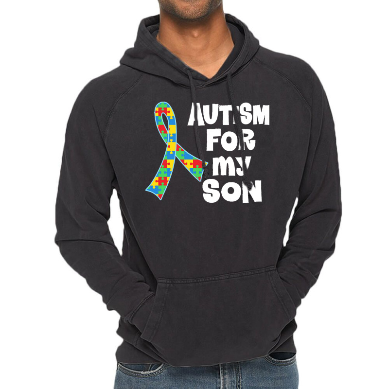 Autism Son T  Shirt Autism Ribbon For Son T  Shirt Vintage Hoodie by vmcdermott132 | Artistshot