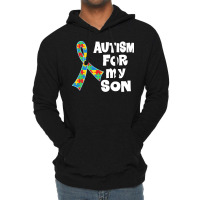 Autism Son T  Shirt Autism Ribbon For Son T  Shirt Lightweight Hoodie | Artistshot